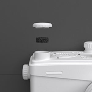 Macerator Toilet with 800W Waste Disposal Upflush Toilet System MY-FLO800 PatioZones
